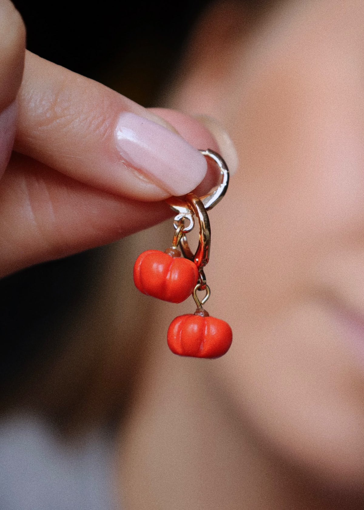 Pumpkin Charm Earrings