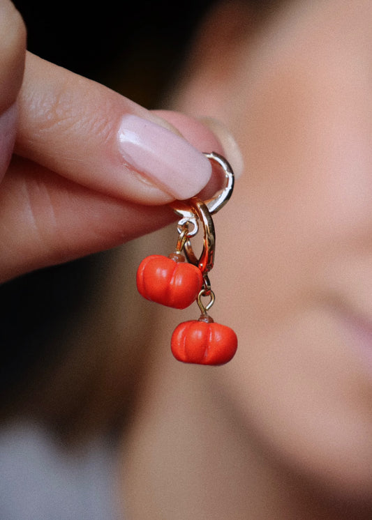 Pumpkin Charm Earrings