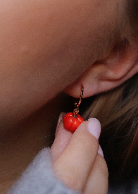 Pumpkin Charm Earrings